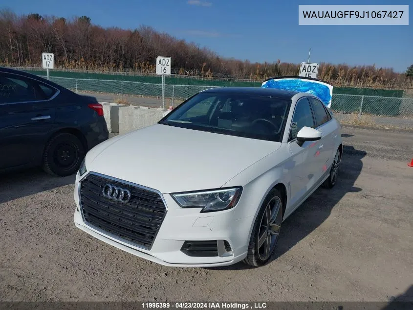 WAUAUGFF9J1067427 2018 Audi A3