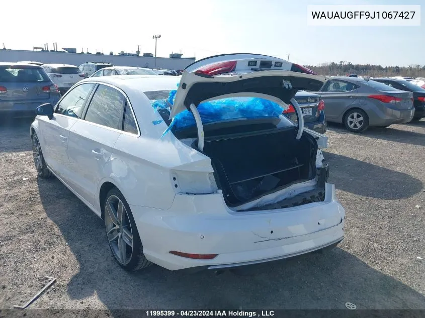 WAUAUGFF9J1067427 2018 Audi A3