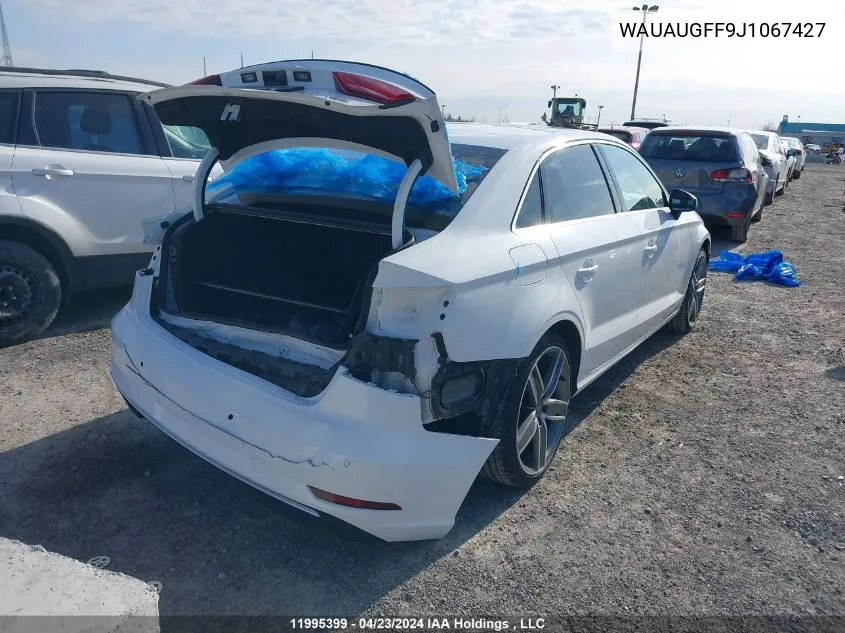 WAUAUGFF9J1067427 2018 Audi A3