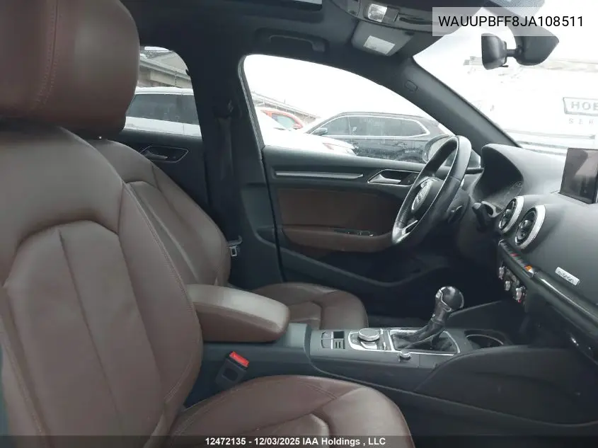 WAUUPBFF8JA108511 2018 Audi A3 E-Tron
