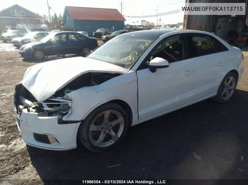 WAUBEGFF0KA113715 2019 Audi A3