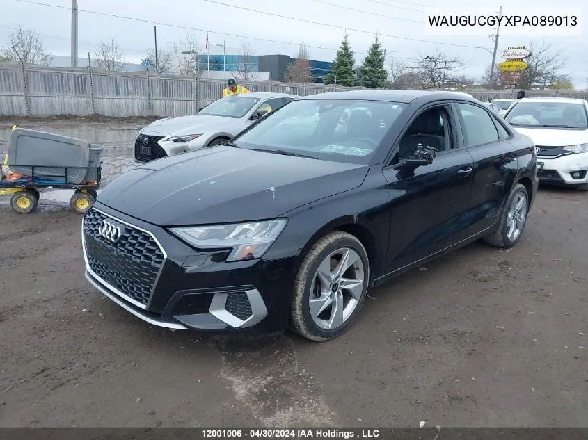 WAUGUCGYXPA089013 2023 Audi A3 Sedan