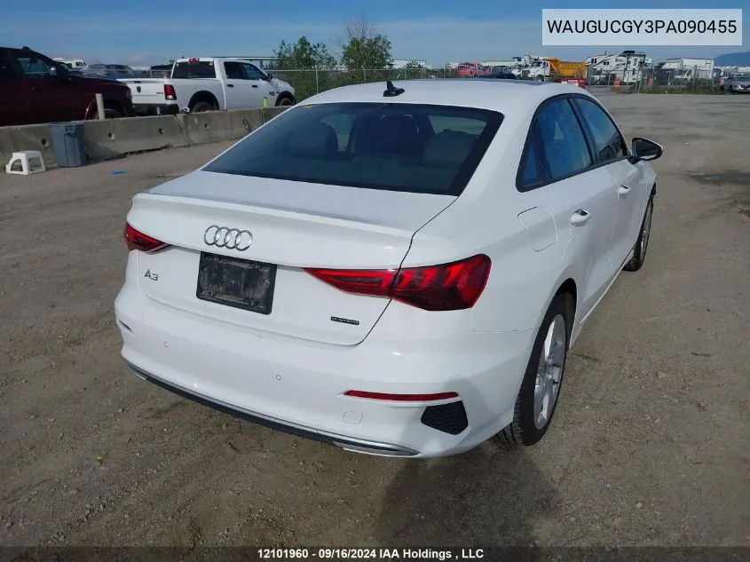 WAUGUCGY3PA090455 2023 Audi A3 Sedan