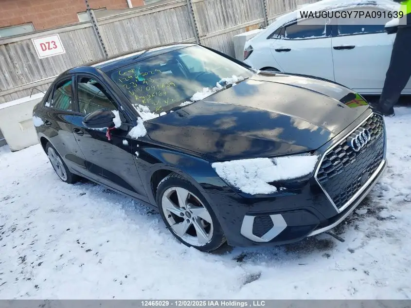 WAUGUCGY7PA091639 2023 Audi A3 Premium