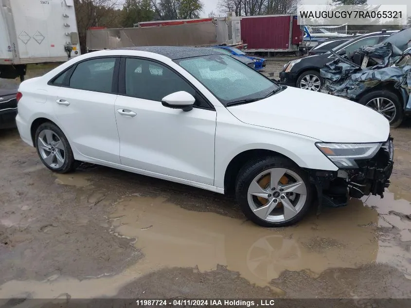 WAUGUCGY7RA065321 2024 Audi A3 Premium