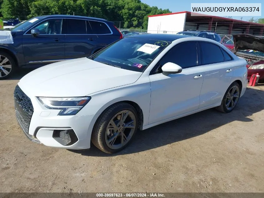 2024 Audi A3 Premium 40 Tfsi Quattro S Tronic VIN: WAUGUDGYXRA063374 Lot: 39597623