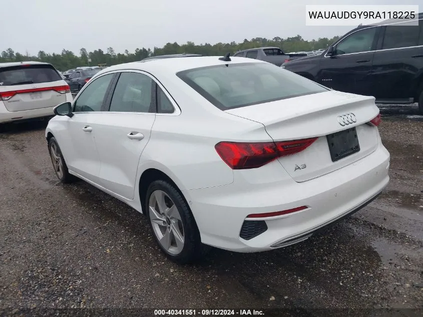 2024 Audi A3 Premium 40 Tfsi Front-Wheel Drive S Tronic VIN: WAUAUDGY9RA118225 Lot: 40341551