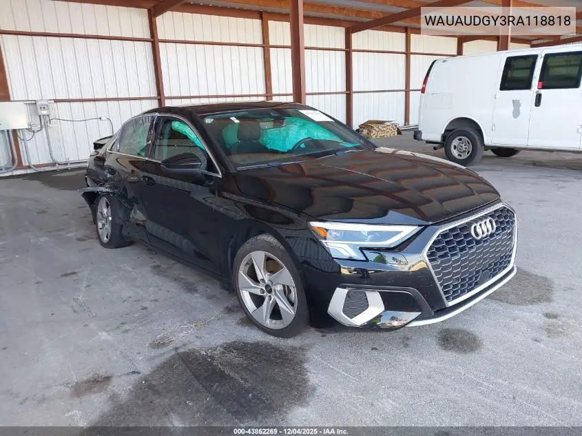 WAUAUDGY3RA118818 2024 Audi A3 Premium 40 Tfsi Front-Wheel Drive S Tronic