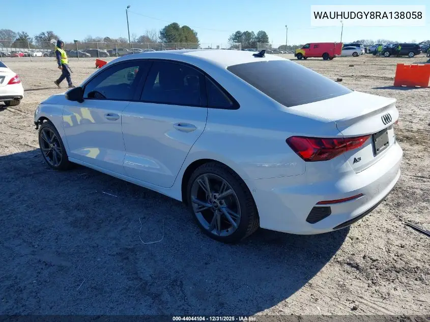WAUHUDGY8RA138058 2024 Audi A3 Premium Plus 40 Tfsi Quattro S Tronic