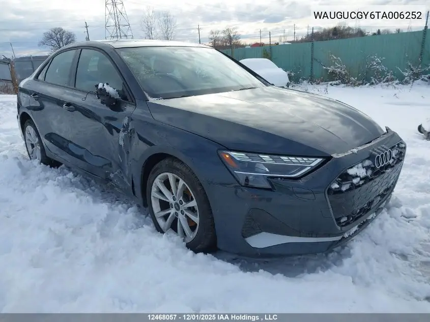 WAUGUCGY6TA006252 2026 Audi A3 40