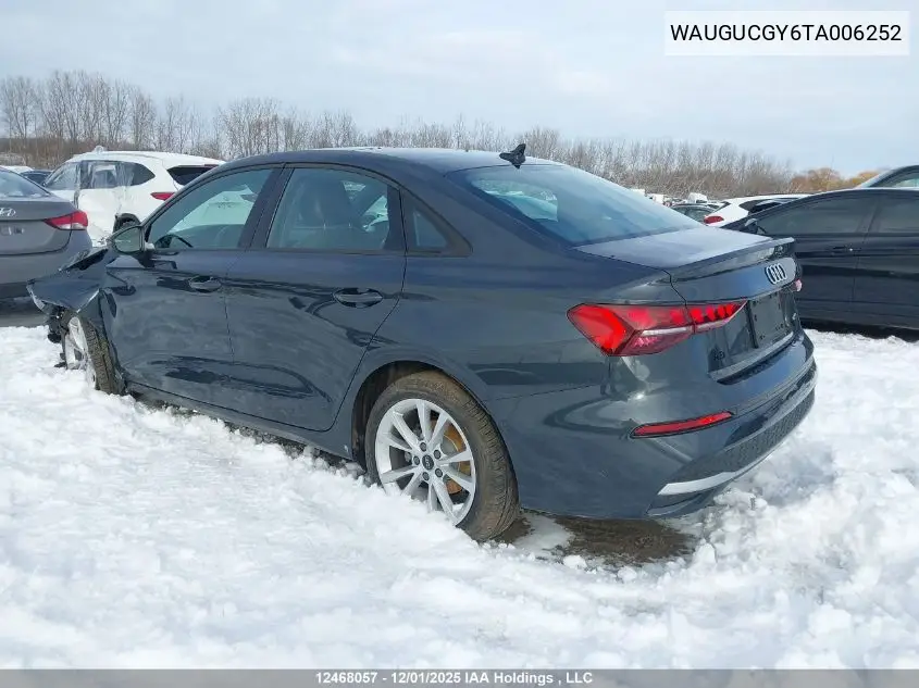 WAUGUCGY6TA006252 2026 Audi A3 40