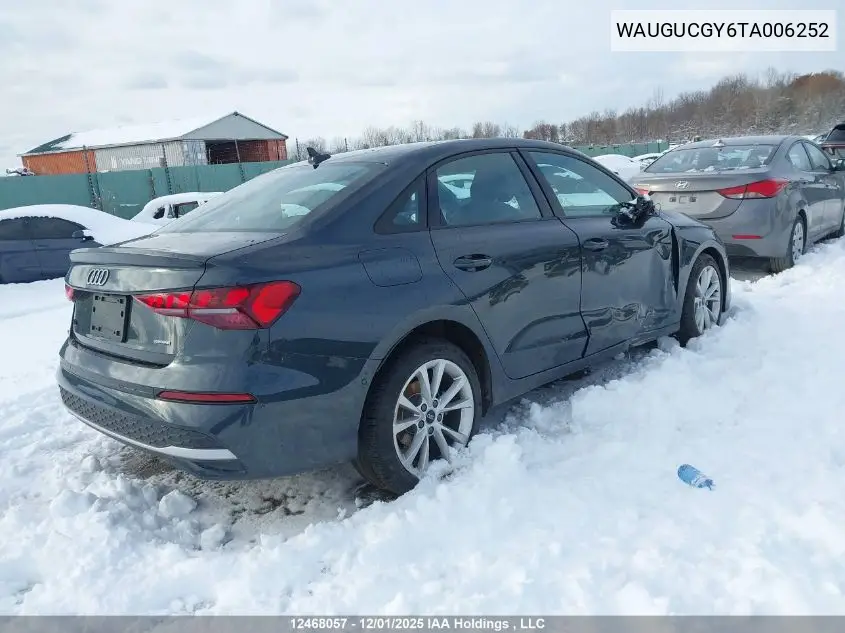 WAUGUCGY6TA006252 2026 Audi A3 40