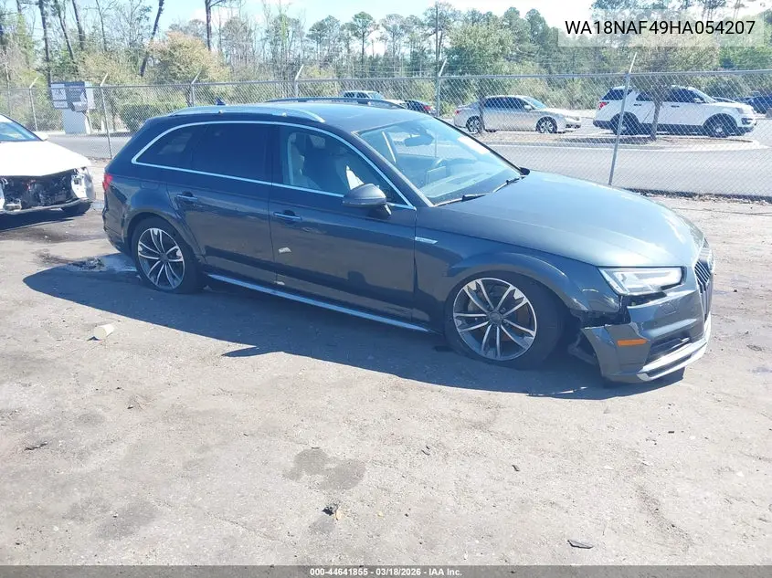 2017 Audi A4 Allroad 2.0T Premium VIN: WA18NAF49HA054207 Lot: 44641855
