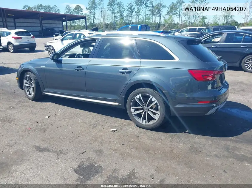 2017 Audi A4 Allroad 2.0T Premium VIN: WA18NAF49HA054207 Lot: 44641855