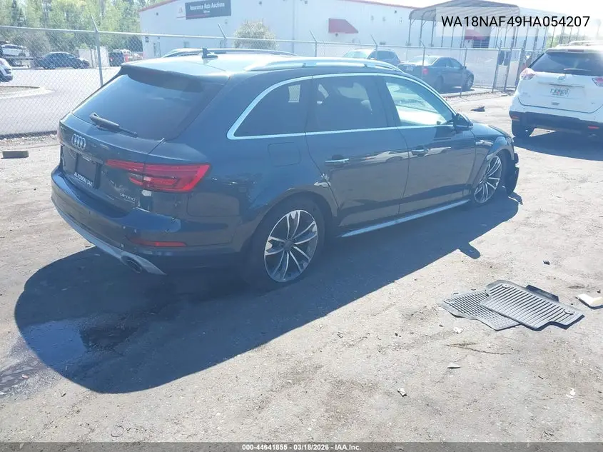2017 Audi A4 Allroad 2.0T Premium VIN: WA18NAF49HA054207 Lot: 44641855