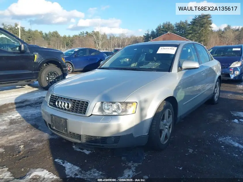 WAULT68EX2A135617 2002 Audi A4 3.0
