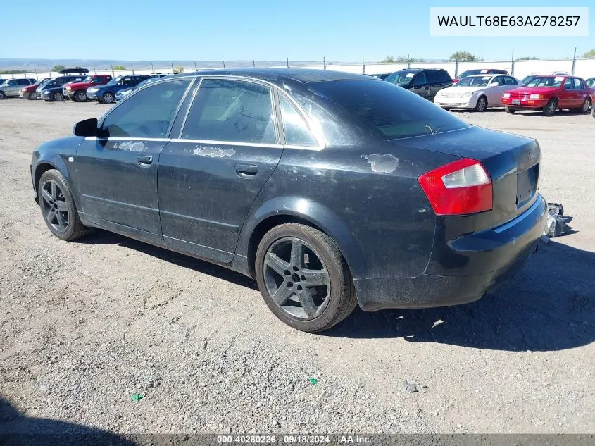 WAULT68E63A278257 2003 Audi A4 3.0