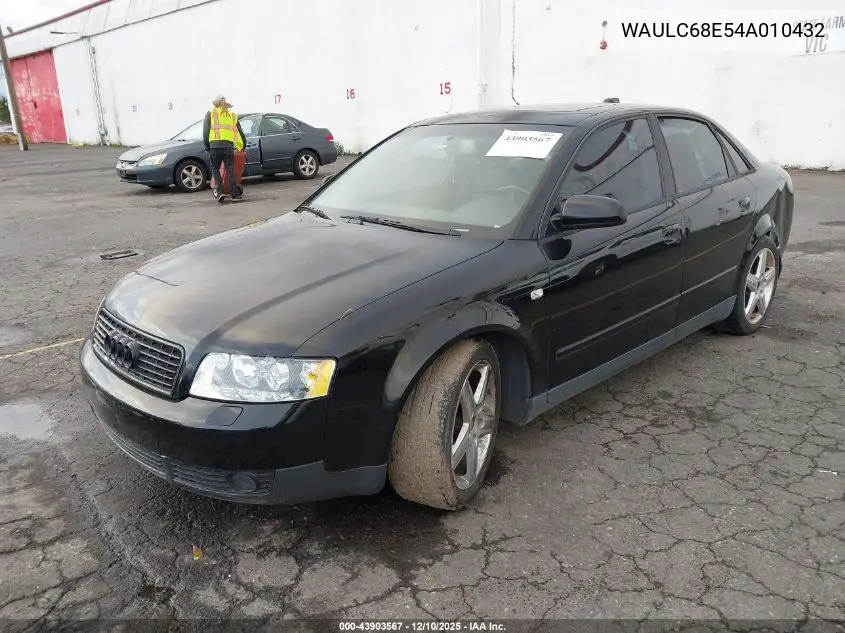 WAULC68E54A010432 2004 Audi A4 1.8T