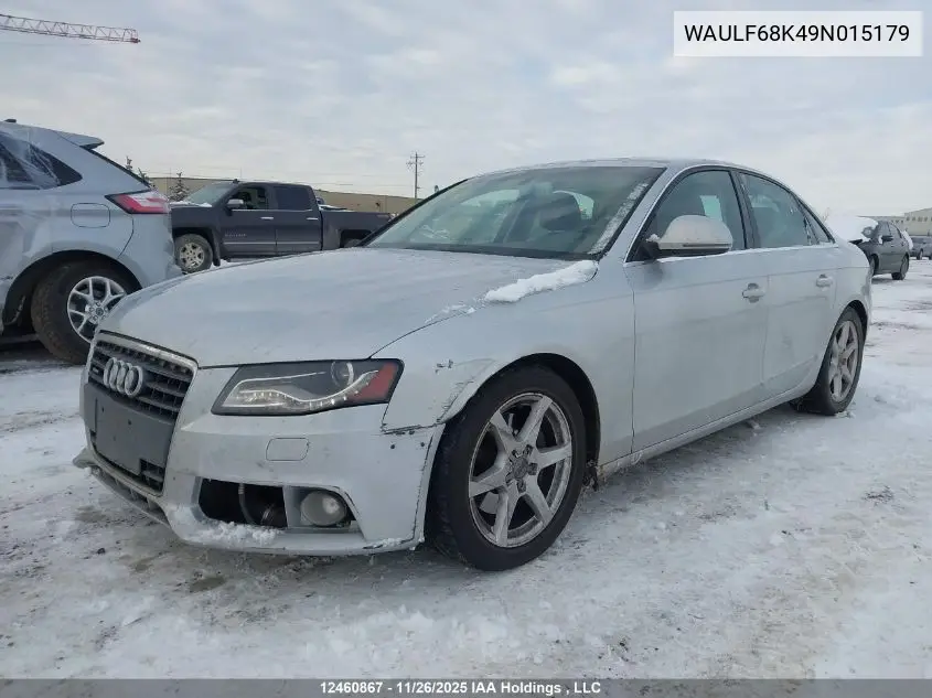 WAULF68K49N015179 2009 Audi A4 2.0T Quattro