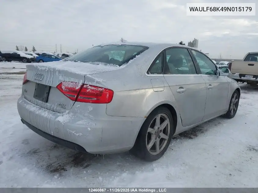 WAULF68K49N015179 2009 Audi A4 2.0T Quattro