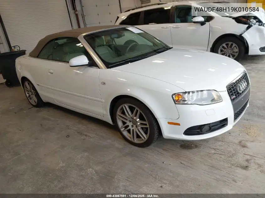 WAUDF48H19K010584 2009 Audi A4 2.0T Cabriolet Quattro
