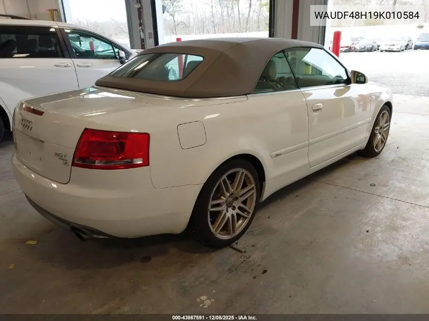 WAUDF48H19K010584 2009 Audi A4 2.0T Cabriolet Quattro
