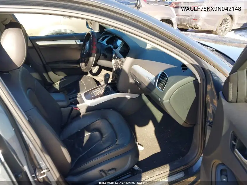 WAULF78KX9N042148 2009 Audi A4 2.0T Premium