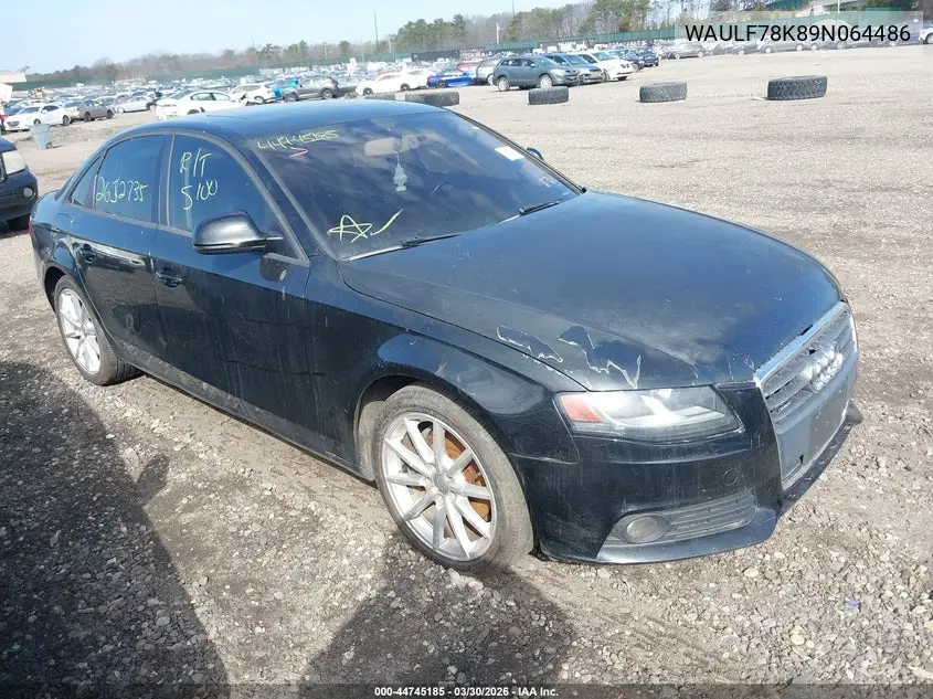 WAULF78K89N064486 2009 Audi A4 2.0T Premium