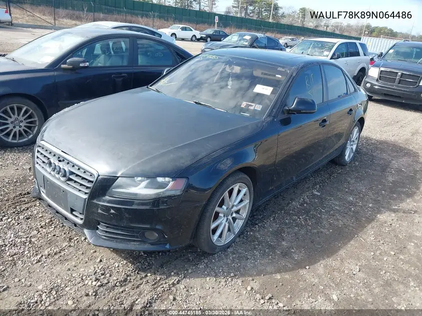 WAULF78K89N064486 2009 Audi A4 2.0T Premium