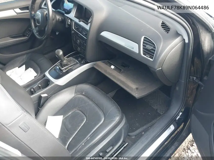WAULF78K89N064486 2009 Audi A4 2.0T Premium