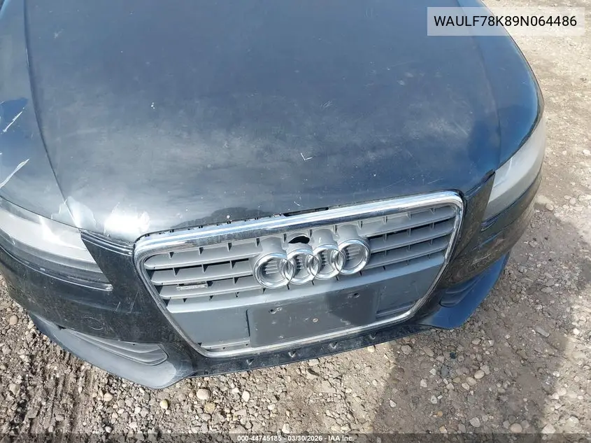 WAULF78K89N064486 2009 Audi A4 2.0T Premium