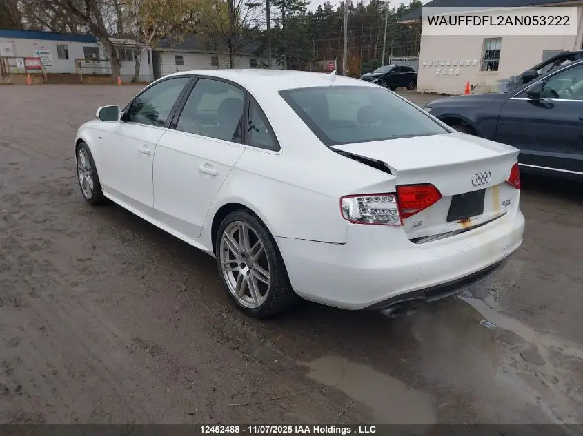 WAUFFDFL2AN053222 2010 Audi A4