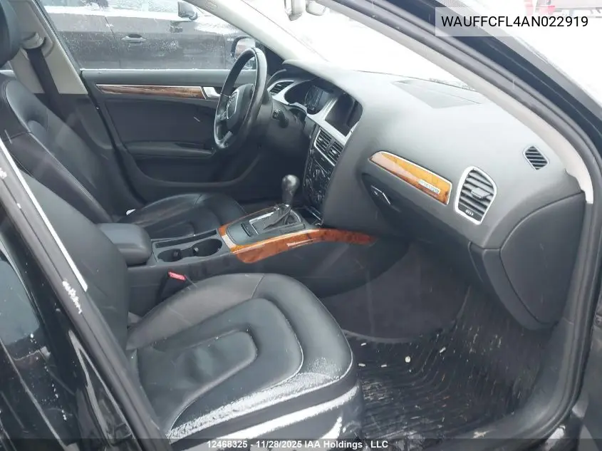 WAUFFCFL4AN022919 2010 Audi A4 2.0T Premium
