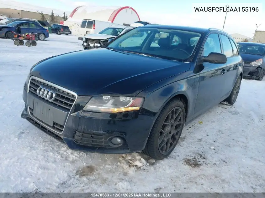WAUSFCFL0AA155196 2010 Audi A4 Premium