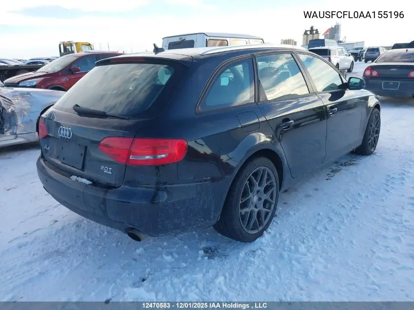 WAUSFCFL0AA155196 2010 Audi A4 Premium