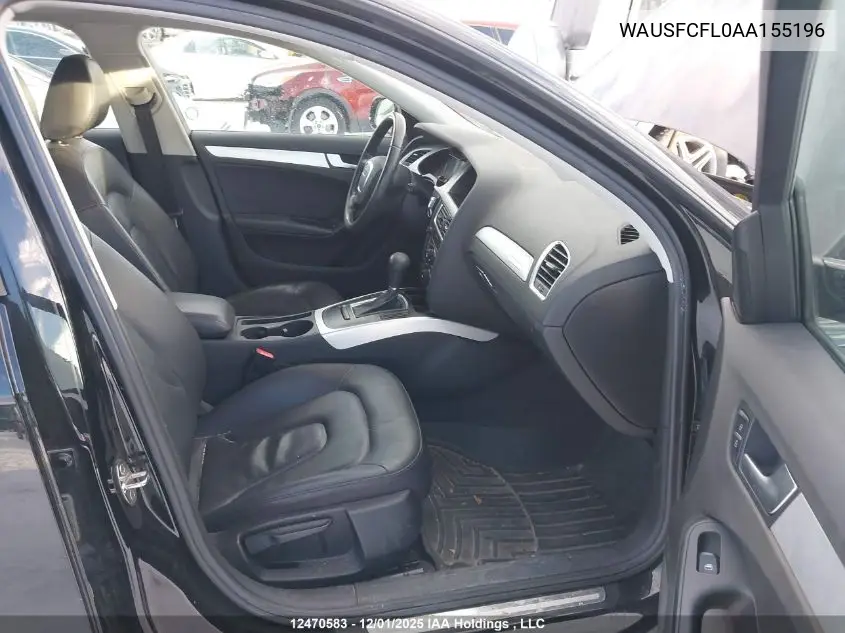 WAUSFCFL0AA155196 2010 Audi A4 Premium