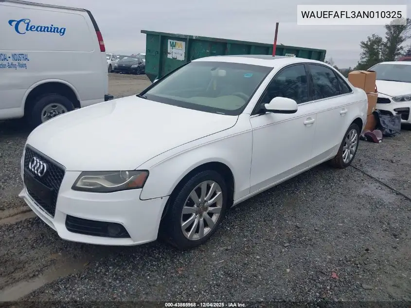 WAUEFAFL3AN010325 2010 Audi A4 2.0T Premium