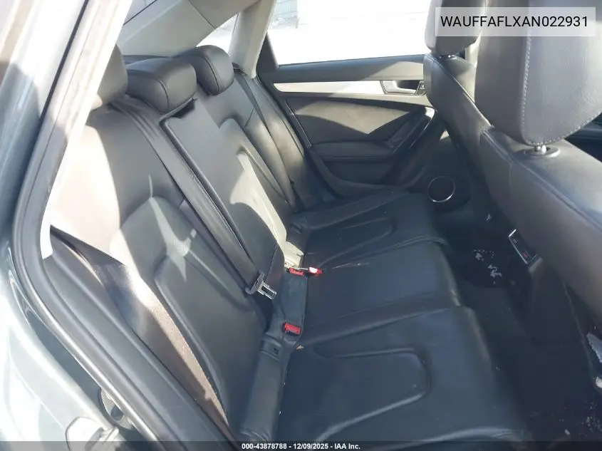 WAUFFAFLXAN022931 2010 Audi A4 2.0T Premium