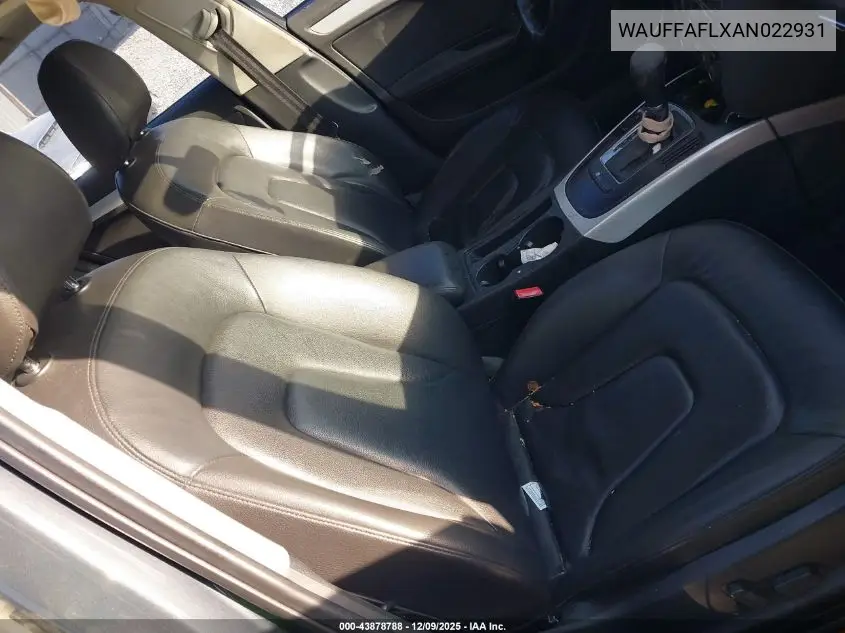 WAUFFAFLXAN022931 2010 Audi A4 2.0T Premium