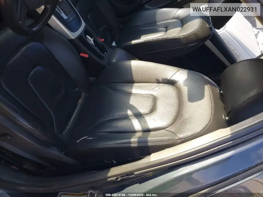 WAUFFAFLXAN022931 2010 Audi A4 2.0T Premium