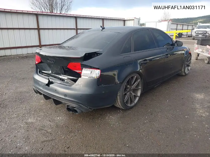 WAUHFAFL1AN031171 2010 Audi A4 2.0T Premium