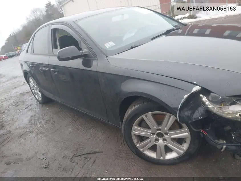 WAUBFAFL8AN058163 2010 Audi A4 2.0T Premium