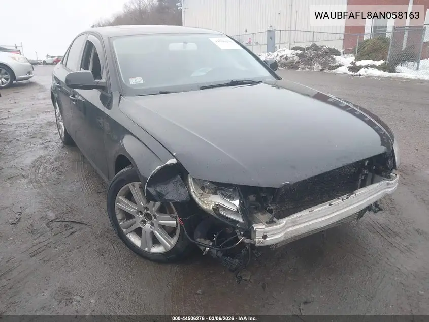 WAUBFAFL8AN058163 2010 Audi A4 2.0T Premium