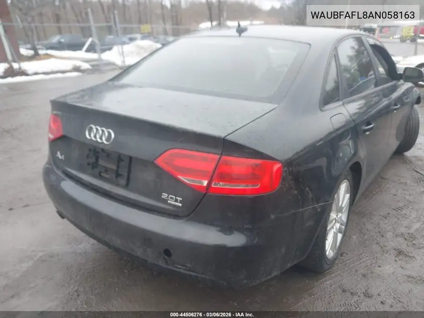 WAUBFAFL8AN058163 2010 Audi A4 2.0T Premium