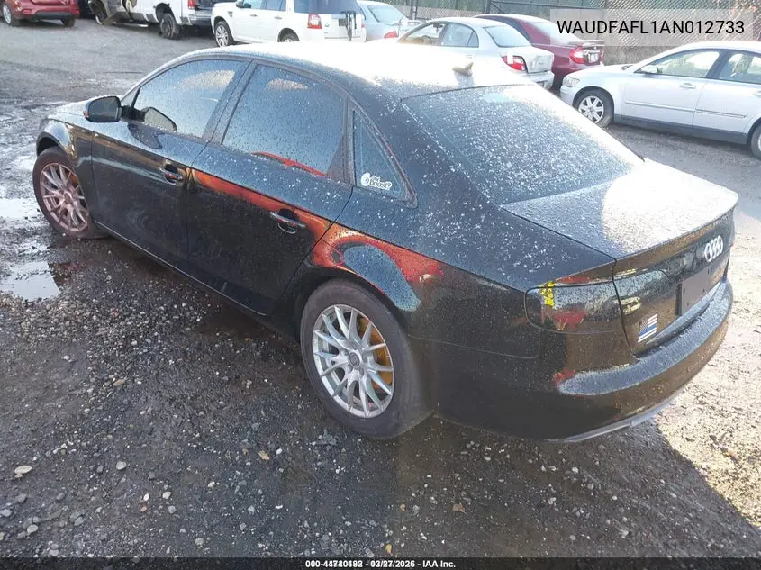 WAUDFAFL1AN012733 2010 Audi A4 2.0T Premium