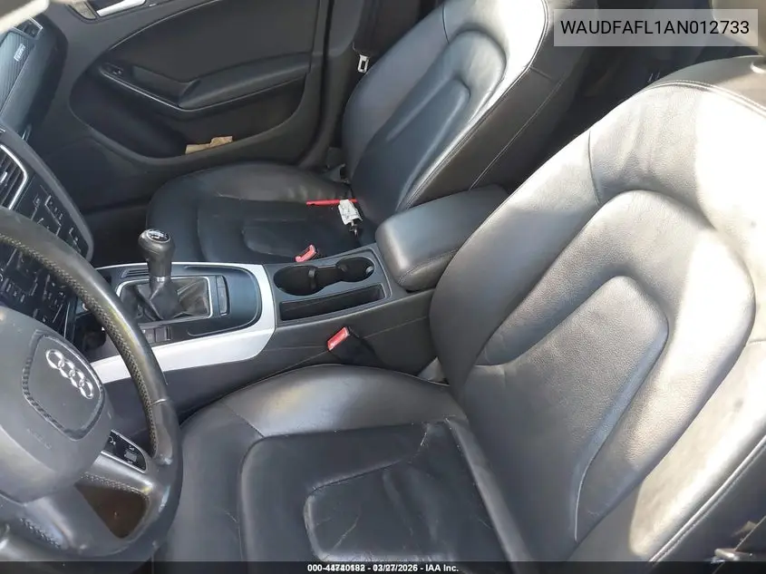 WAUDFAFL1AN012733 2010 Audi A4 2.0T Premium