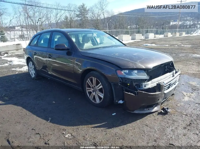 WAUSFAFL2BA080877 2011 Audi A4 2.0T Premium