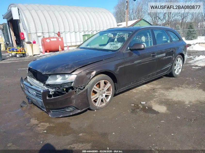 WAUSFAFL2BA080877 2011 Audi A4 2.0T Premium