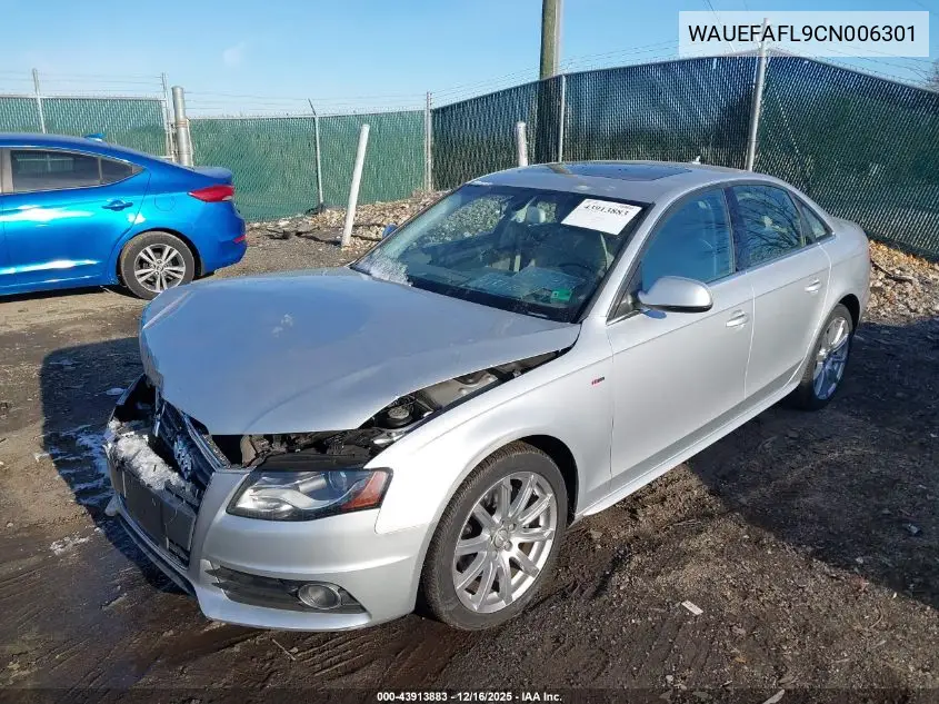 WAUEFAFL9CN006301 2012 Audi A4 2.0T Premium