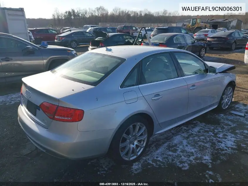 WAUEFAFL9CN006301 2012 Audi A4 2.0T Premium